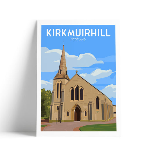 Kirkmuirhill Print - Historic Building - Church - South Lanarkshire