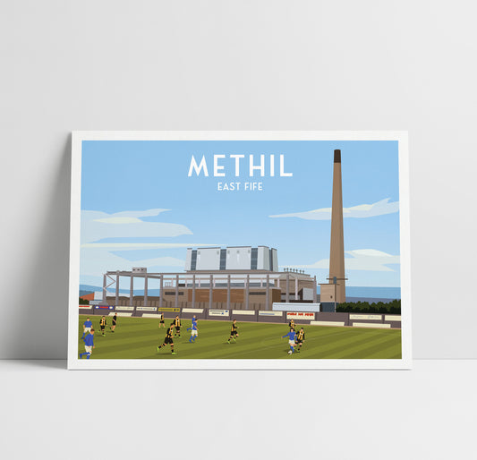 Methil Print - East Fife Poster - Power Station - Football