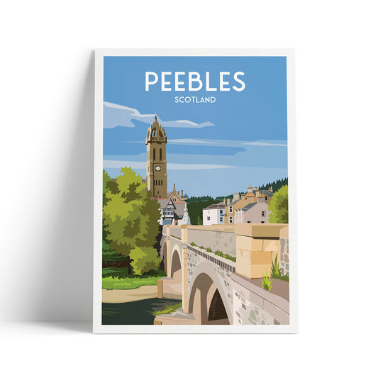 Peebles Print - Scottish Borders - Peebleshire - Scotland
