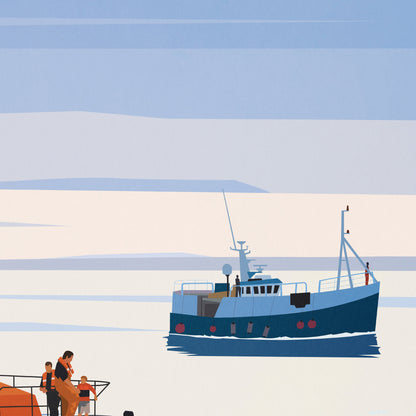 Isle of Wight Travel Poster, The Needles, Minimalist Wall Art, , Wall Art Prints