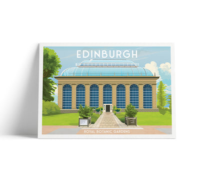Edinburgh Royal Botanic Gardens - Scotland Art - Travel Poster - Home Decor - Scotland