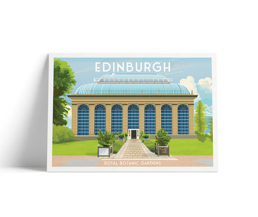 Edinburgh Royal Botanic Gardens - Scotland Art - Travel Poster - Home Decor - Scotland