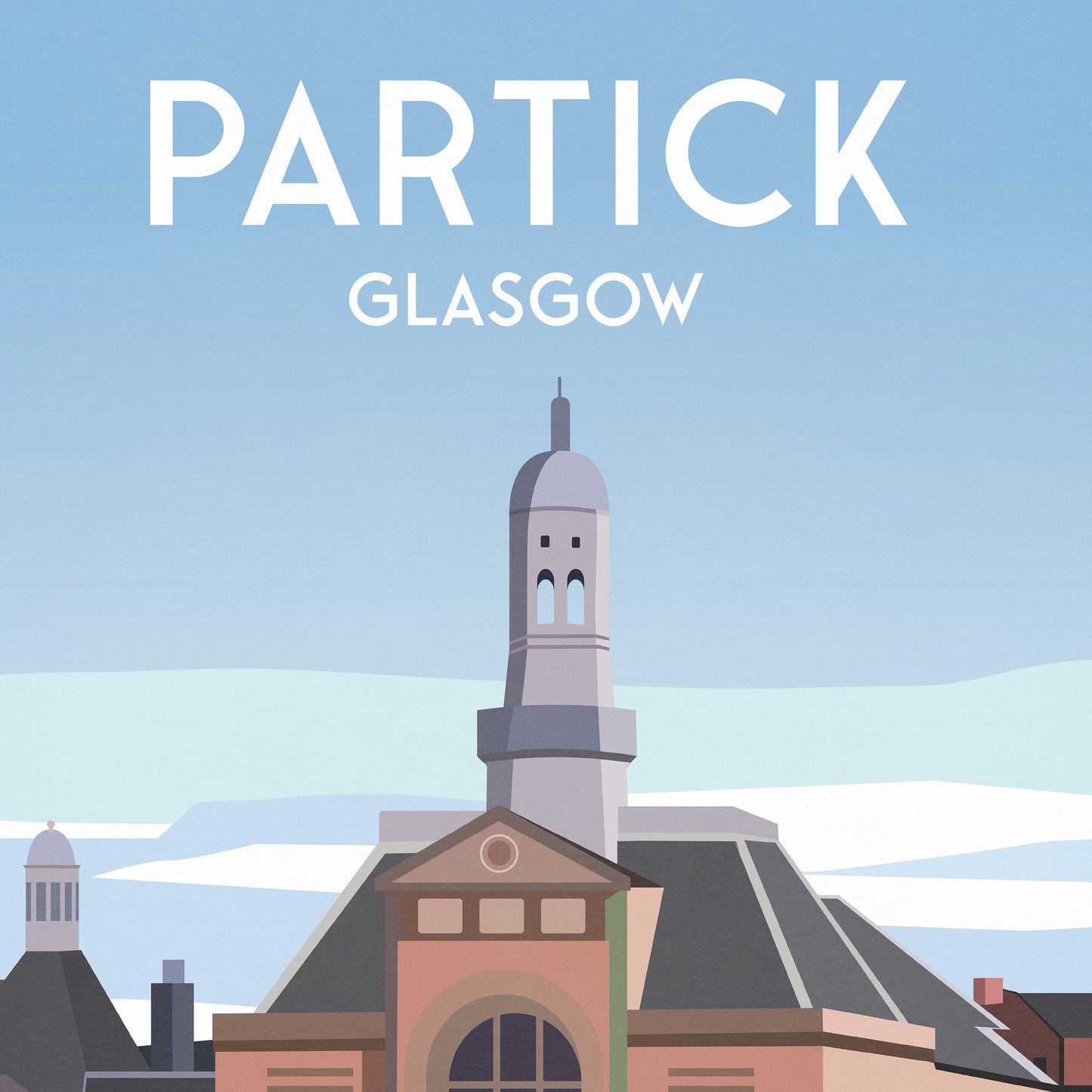Partick Cricket Print - Glasgow Travel Poster - West of Scotland - Wall Art