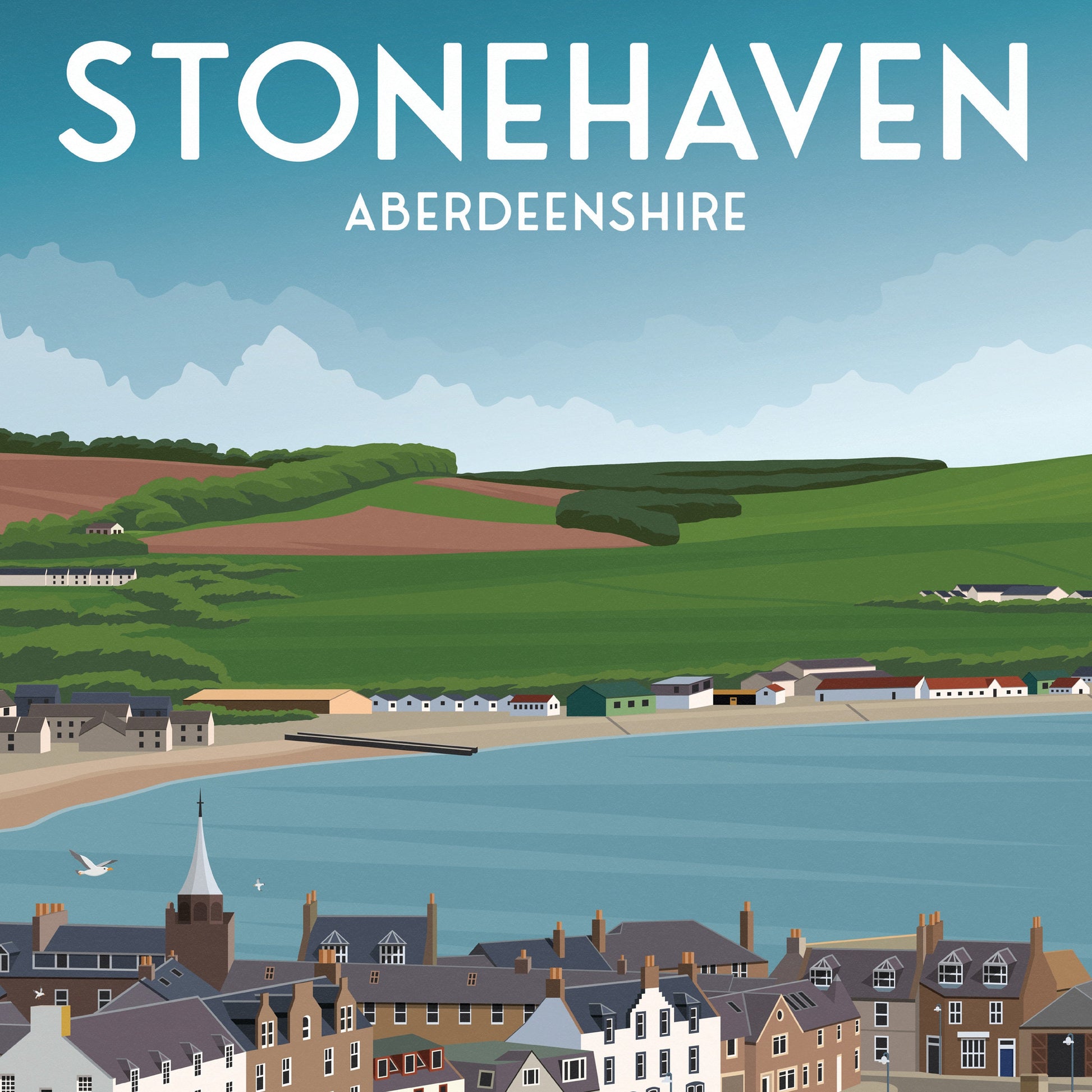 Stonehaven Print - Stonehaven Harbour - Aberdeenshire - Scotland
