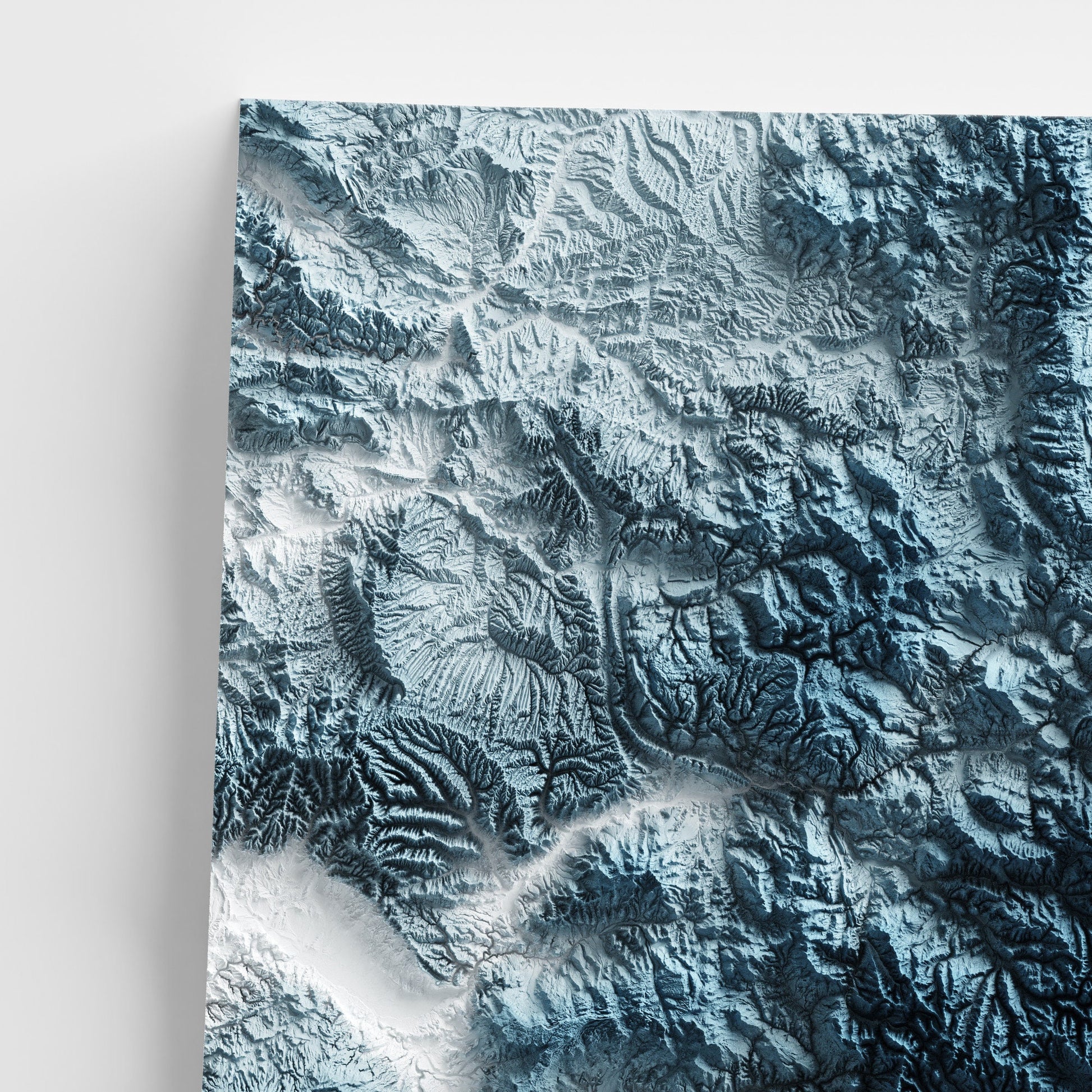 Colorado Art Relief Map - 2D Print - USA Geology - 2D Shaded Relief Map - United States of America