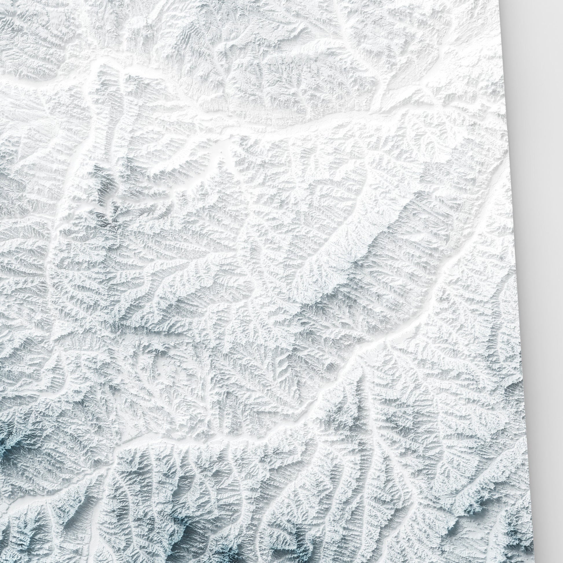 Montana Art Relief Map - 2D Print - USA Geology - 2D Shaded Relief Map - United States of America