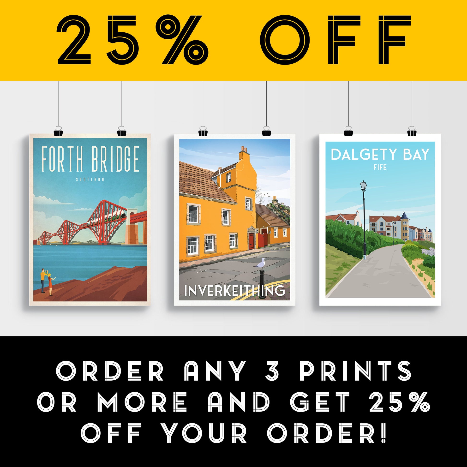 Inverkeithing Print - Fife Travel Poster - Historic Building - Scottish Wall Art