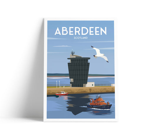Aberdeen Print - Marine Operations Centre, Scotland, poster