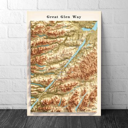 Great Glen Way Map | Fort William to Inverness | Scottish Trails | Gairlochy | Laggan Locks | Invergarry Castle | Bridge of Oich | Alltsigh