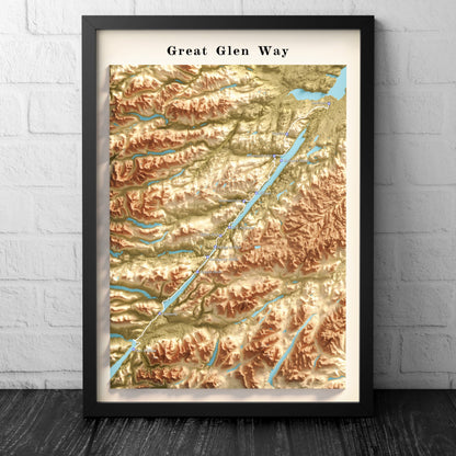 Great Glen Way Map | Fort William to Inverness | Scottish Trails | Gairlochy | Laggan Locks | Invergarry Castle | Bridge of Oich | Alltsigh