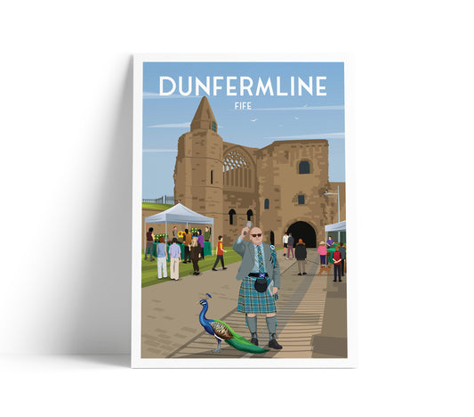 Dunfermline Market Print - Abbey - Scotland - Fife