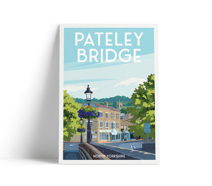 Pateley Bridge Poster, West Yorkshire - Art Print