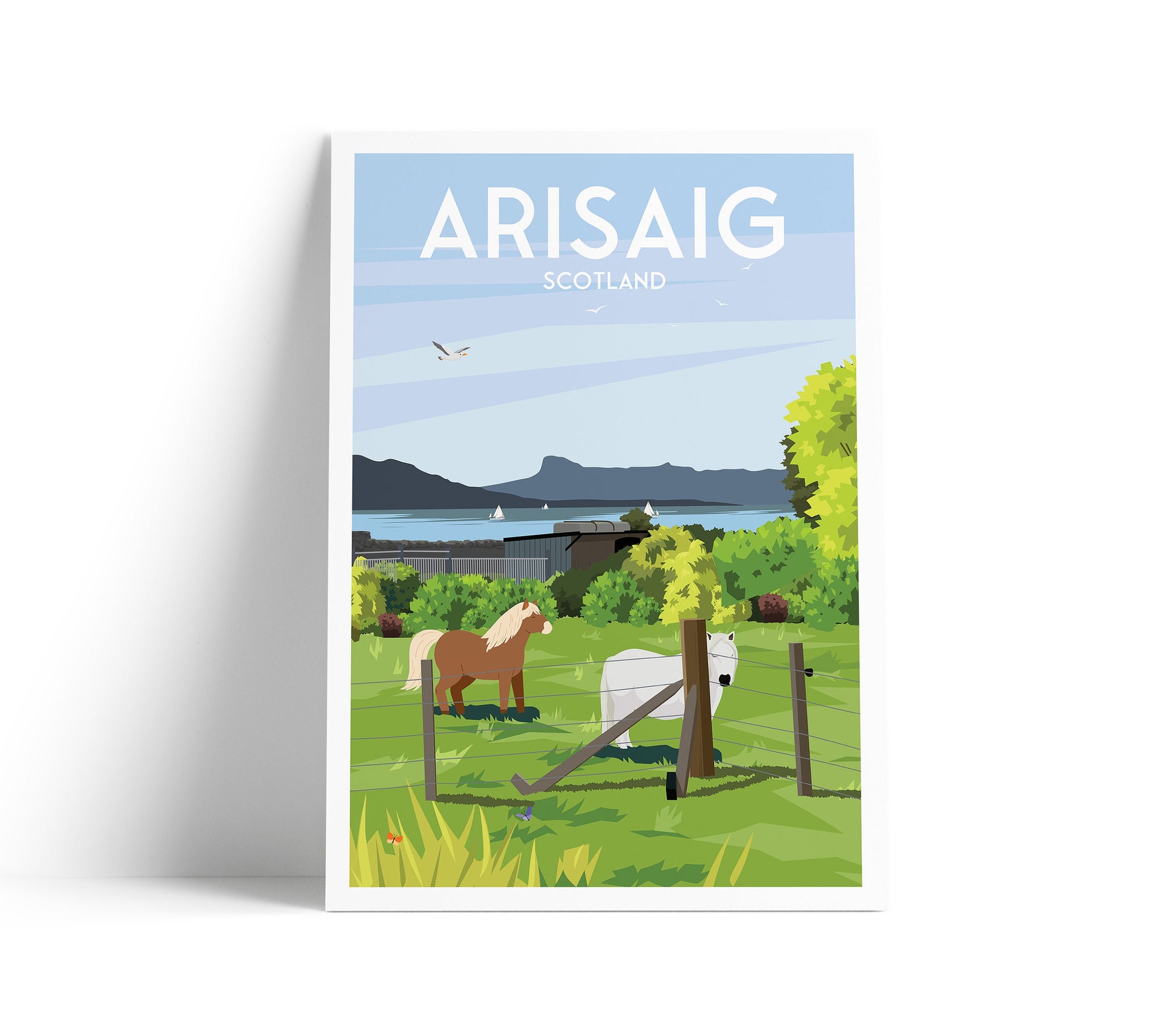 Arisaig Print - View of Isle of Eigg - Scotland - Highlands