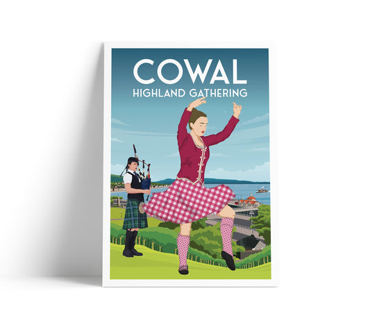 Cowal Highland Gathering Print - Highland Games - Dunoon - Bagpiper - Highland Dancing