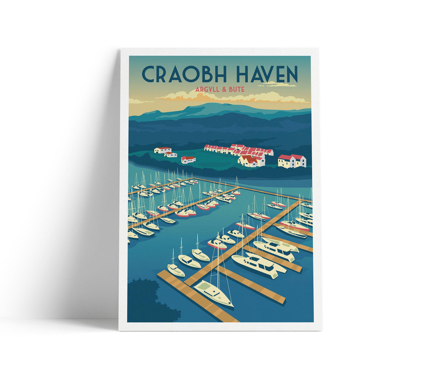 Craobh Haven Travel Poster - Argyll & Bute Print - Scotland