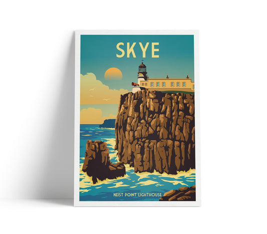 Isle of Skye Print - Neist Point Lighthouse - Scotland