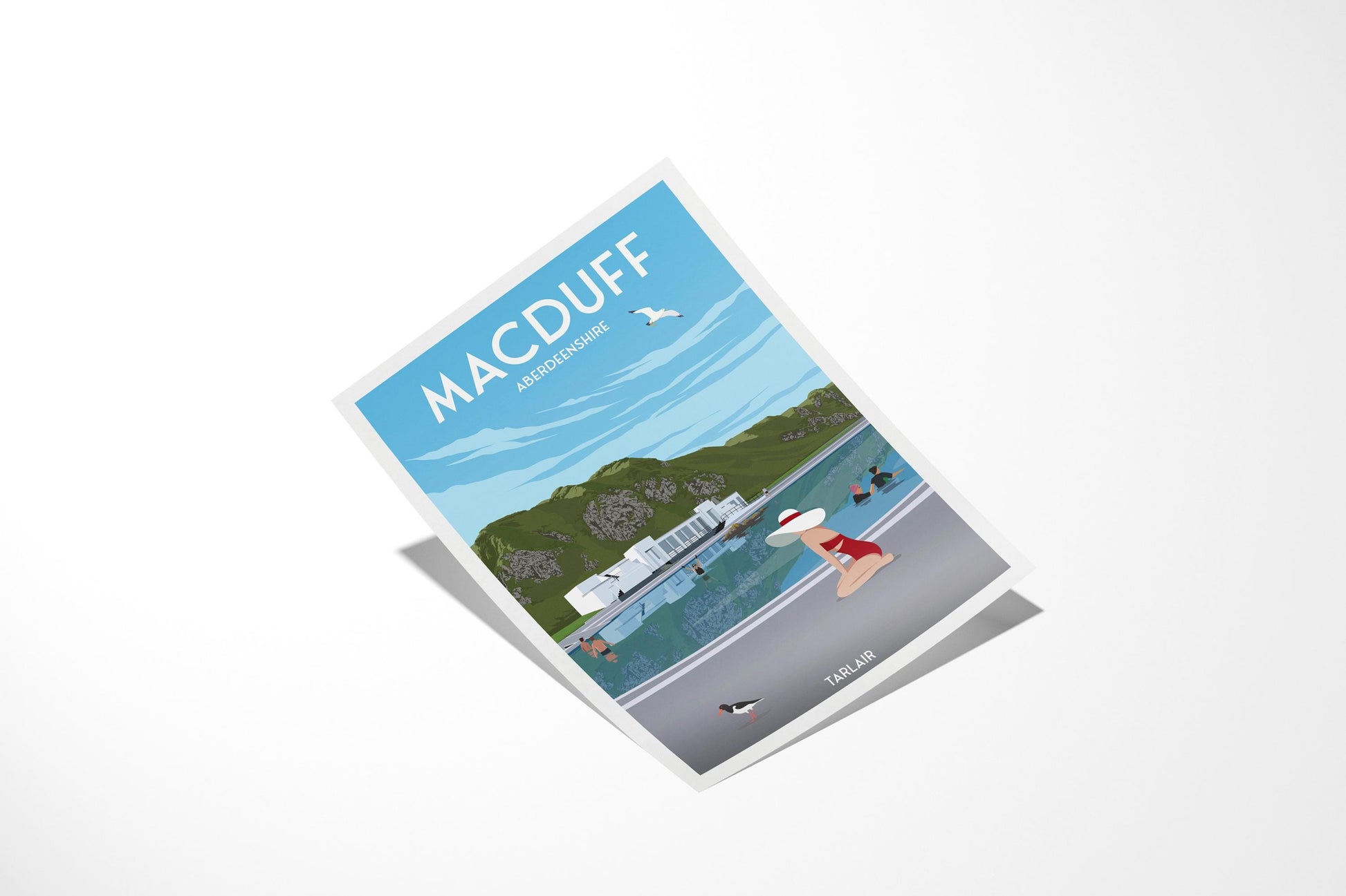 Tarlair Outdoor Pool Travel Poster – Macduff, Aberdeenshire