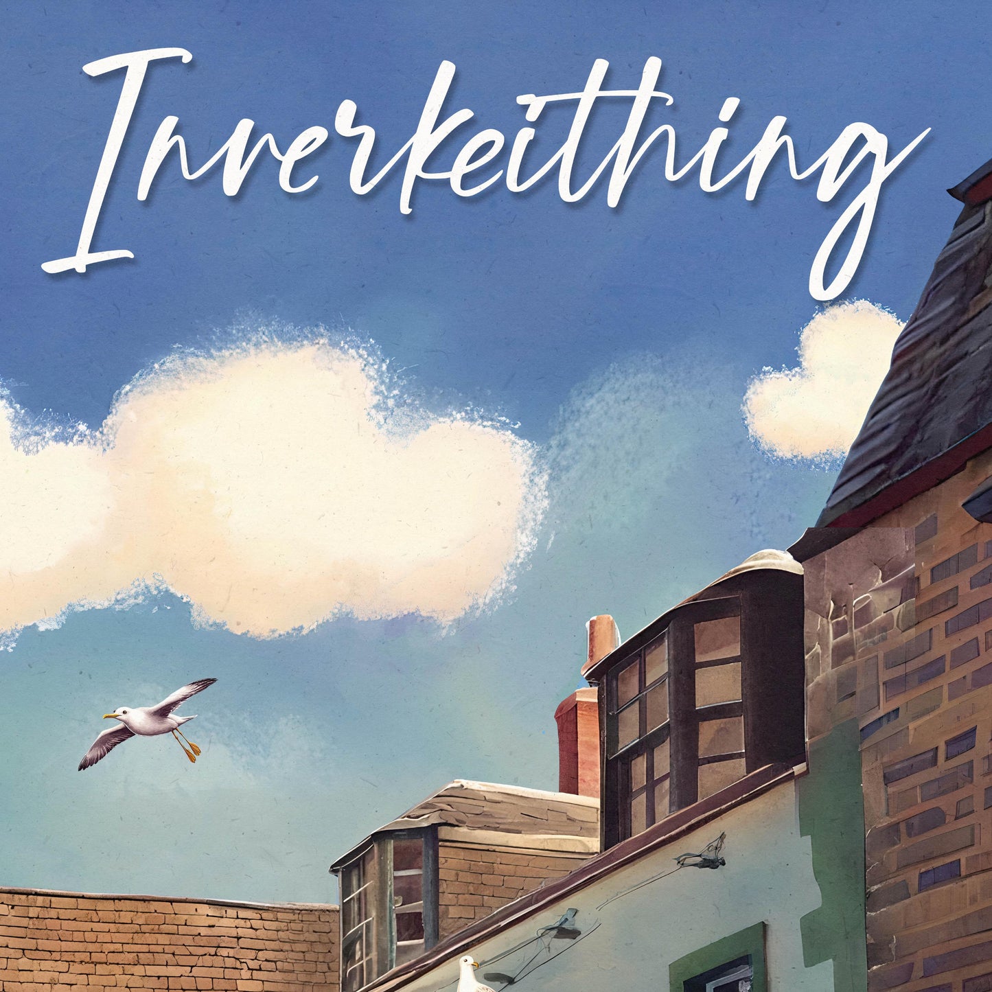 Inverkeithing Wall Art Print – Whimsical Illustration of the Burgh Arms Pub | Scotland Travel Poster | A4 A3 A2 A1 Sizes