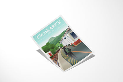 Crianlarich Railway Station – Travel Poster Print (A4, A3, A2, A1) - West Highland Way