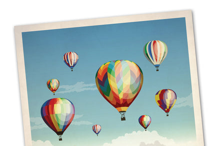 Bristol Balloon Fiesta Poster, Balloon Festival , Clifton Bridge, Vintage retro Bristol travel poster, Hot Air Balloon Print Fiesta