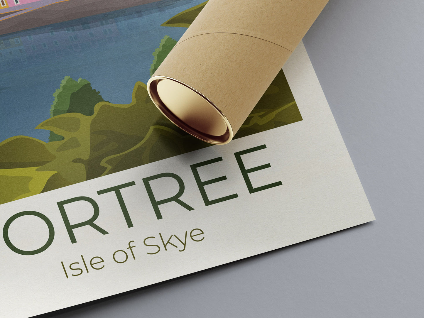 Portree Travel Poster, Isle of Skye,  Scotland Travel Poster, Scottish Art, Scottish Gifts