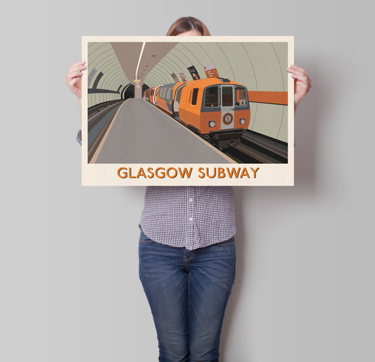 Glasgow Subway Print - Glasgow Underground Poster