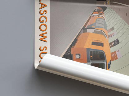 Glasgow Subway Print - Glasgow Underground Poster