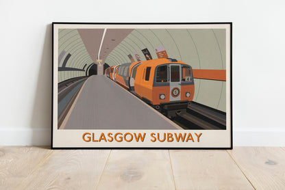 Glasgow Subway Print - Glasgow Underground Poster