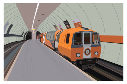 Glasgow Subway Print - Glasgow Underground Poster