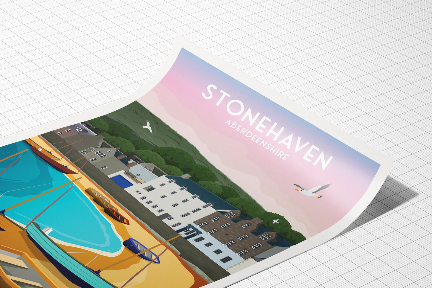 Stonehaven Print - Stonehaven Harbour - Aberdeenshire - Scotland