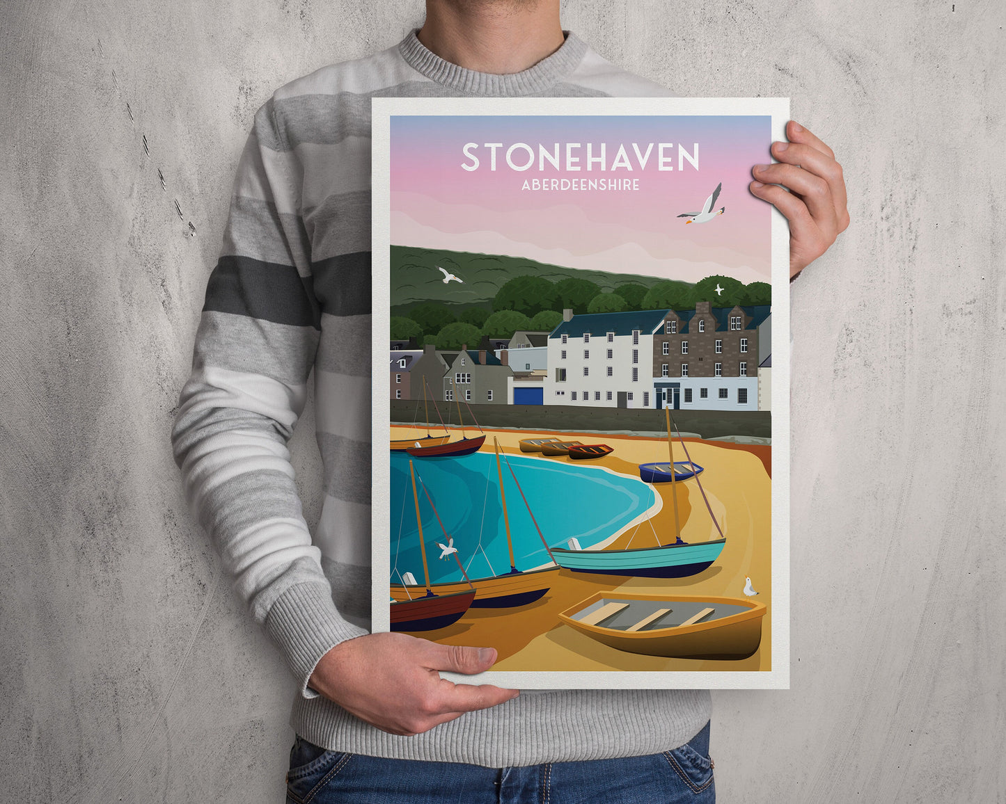 Stonehaven Print - Stonehaven Harbour - Aberdeenshire - Scotland