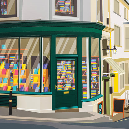 Falmouth Print - Cornwall - Quay Street - Art print A3, A2, A1