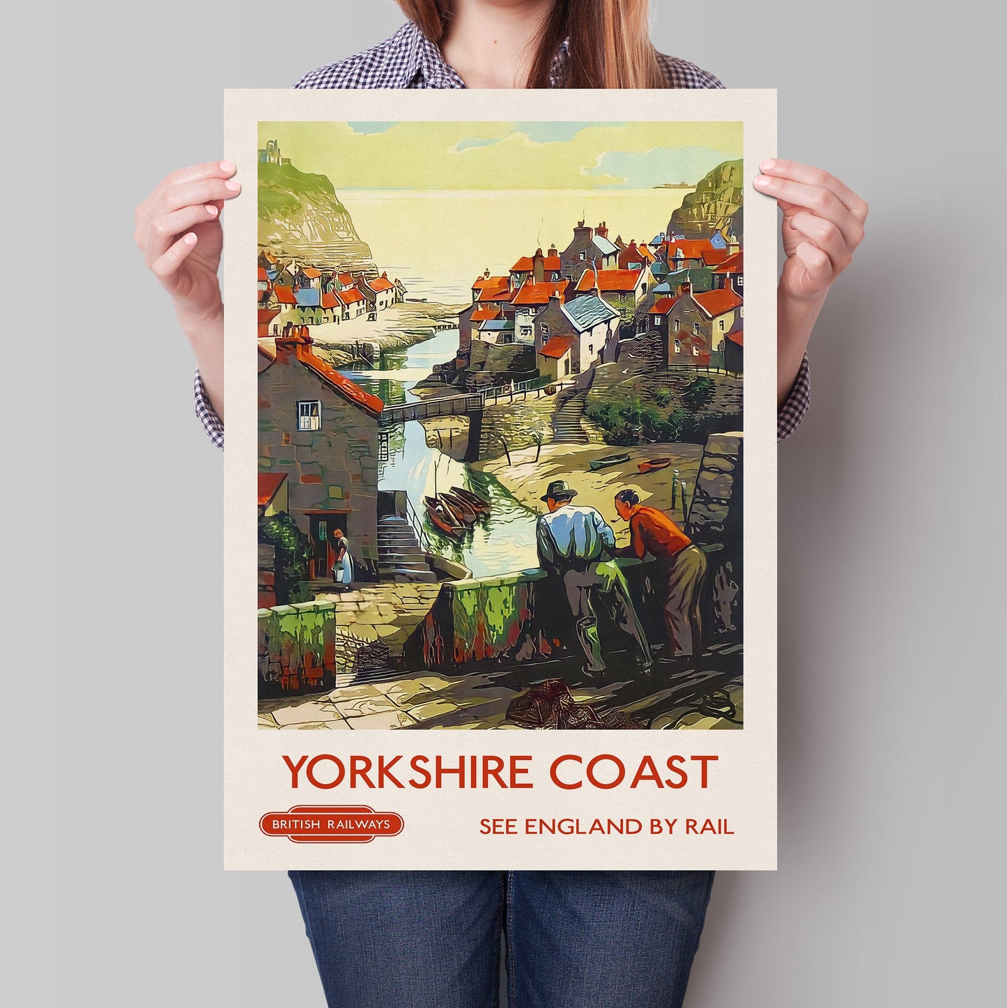 Yorkshire Coast Travel Poster | Poster Wall Art | Wall Art  | vintage England