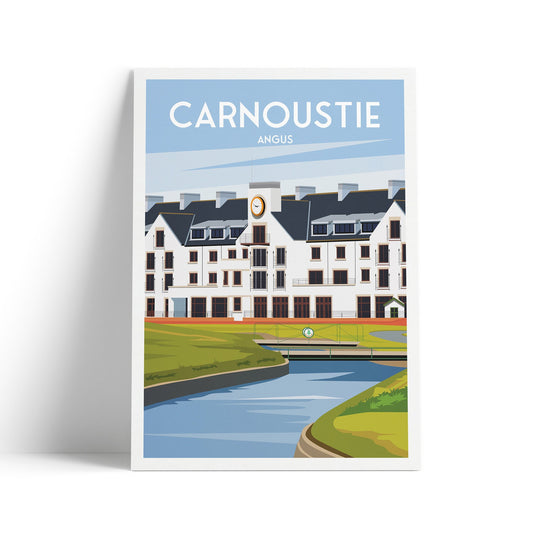 Carnoustie Print - Legendary Links - Carnoustie Golf Course Travel Poster - Angus - Scotland