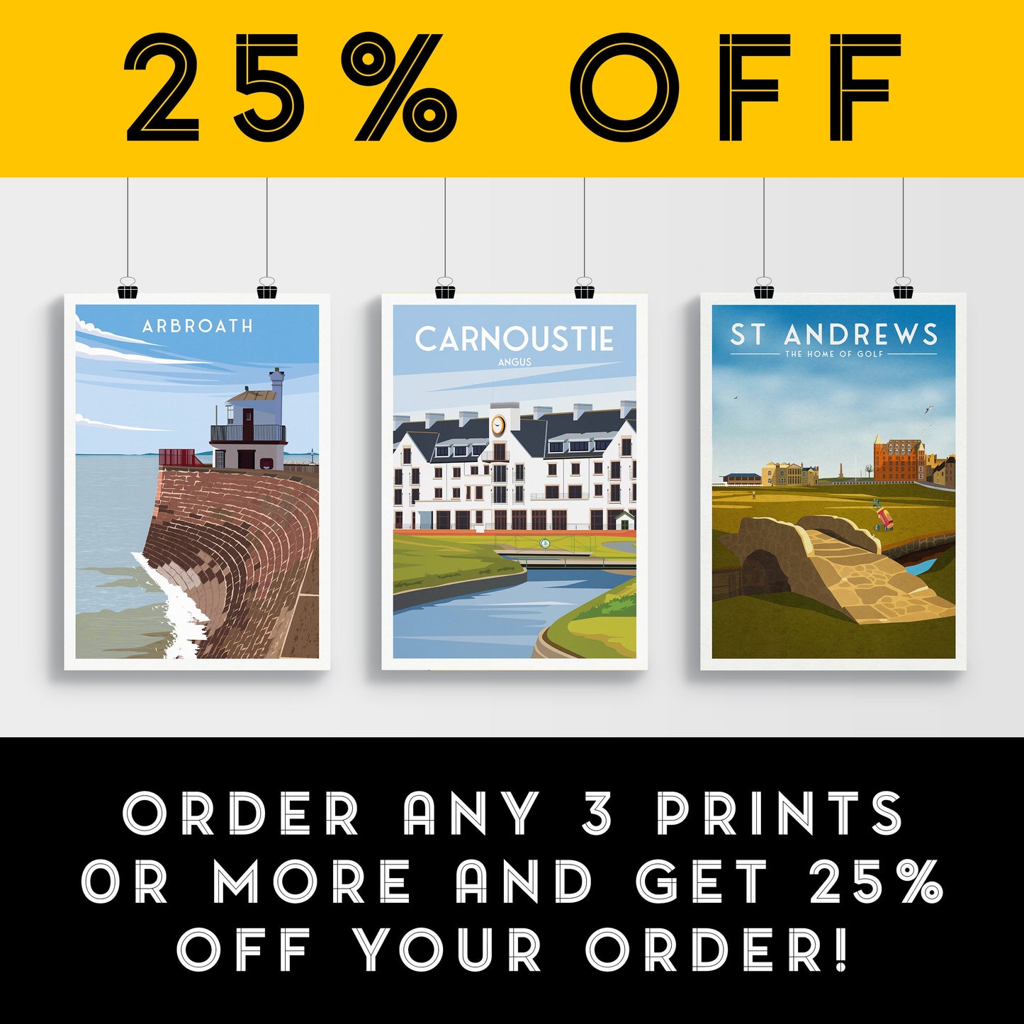 Carnoustie Print - Legendary Links - Carnoustie Golf Course Travel Poster - Angus - Scotland