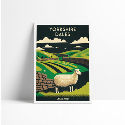 Yorkshire Dales Print | National Park Travel Poster | Yorkshire Dales Poster | Gift | Birthday Present | Home Decor Artwork