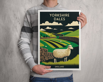 Yorkshire Dales Print | National Park Travel Poster | Yorkshire Dales Poster | Gift | Birthday Present | Home Decor Artwork