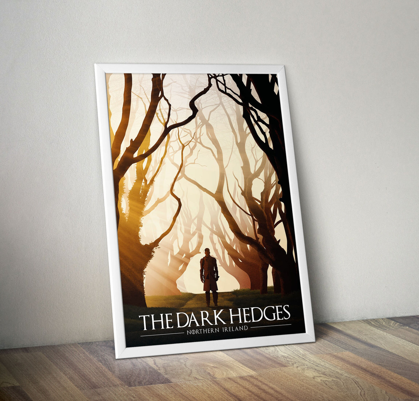 The Dark Hedges Poster | Northern Ireland Travel Poster | Bregagh Road | County Antrim