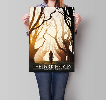 The Dark Hedges Poster | Northern Ireland Travel Poster | Bregagh Road | County Antrim