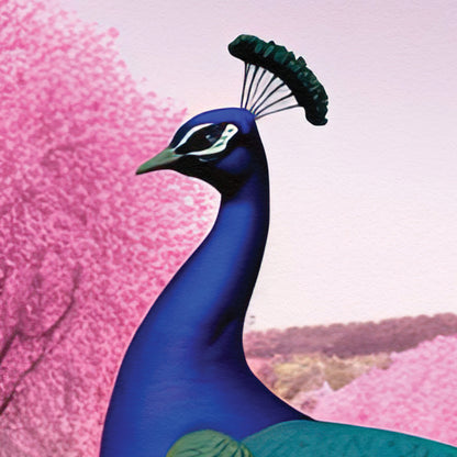 Pittencrieff Park - Peacock illustration - Dunfermline Poster