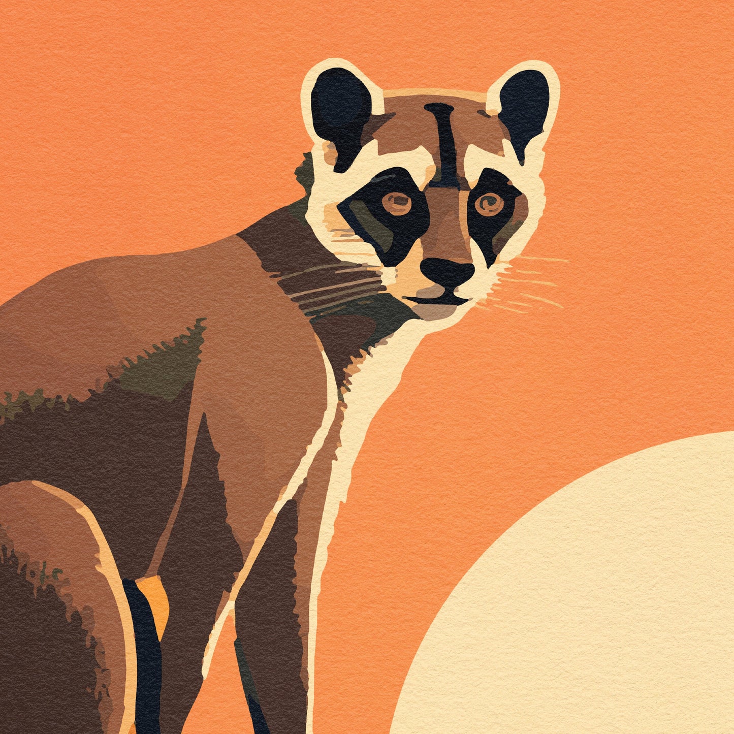 Madagascar Print | Ring-Tailed Lemur | Lemur catta | Madagascar Gift | Travel Poster