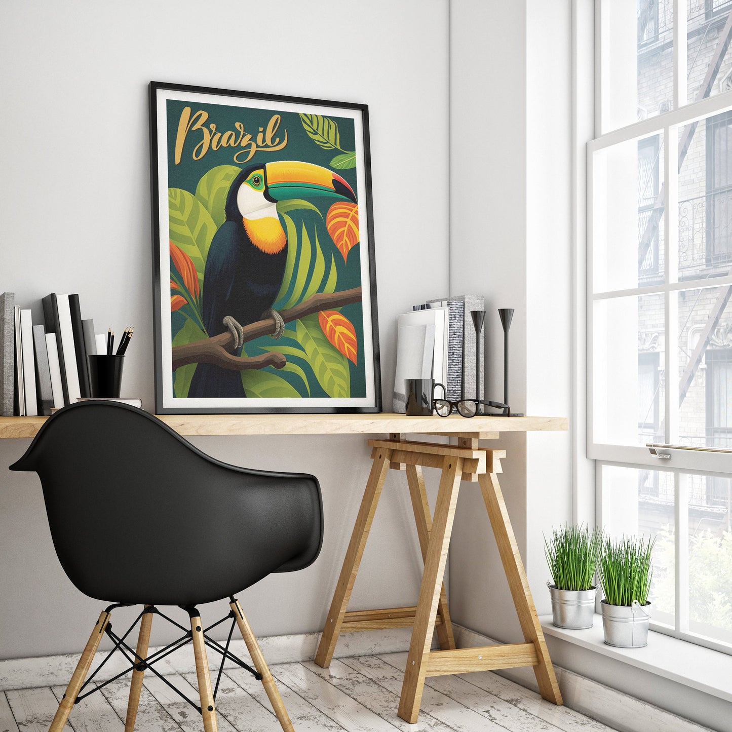 Brazil Print - Toucan - Rainforest - Travel Poster