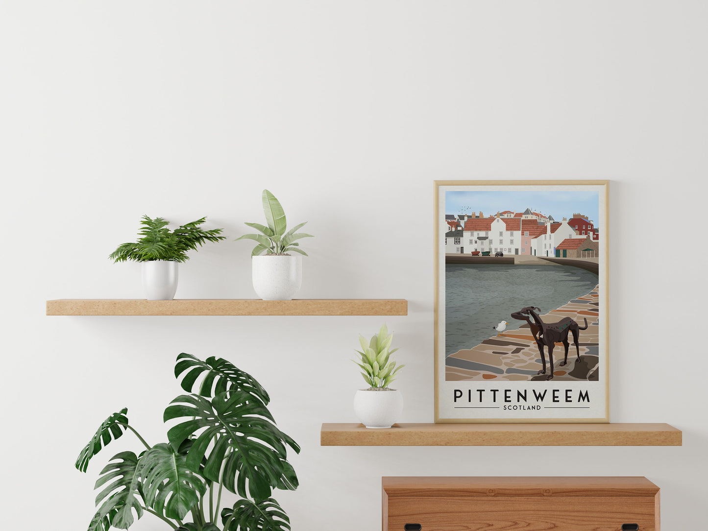 Pittenweem Poster, Fife Travel Poster, Fife East Neuk Wall Art Print, Scottish Gift, Pittenweem Arts Festival