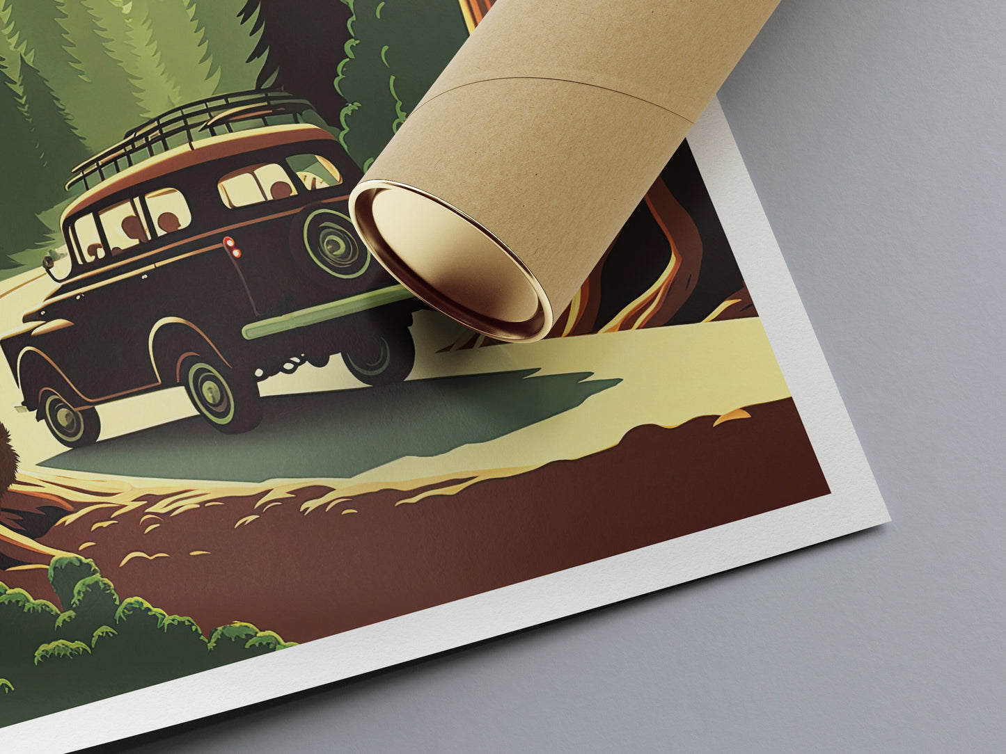 Sequoia travel print - National Park, California, Southern Sierra Nevada, Sequoia print, Sequoia poster, A3, A2, A1