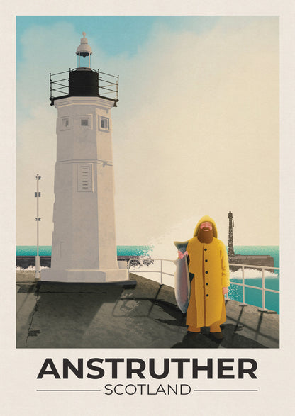 Anstruther Travel Poster