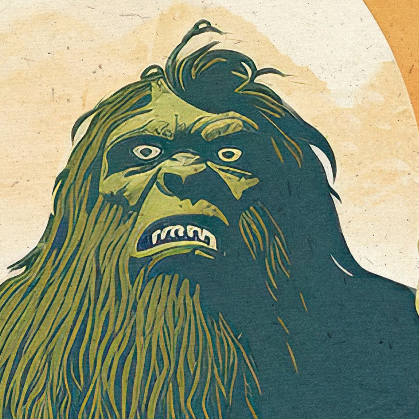 Norway Troll Print - Travel Poster Print featuring the mythical giant troll - Nordic Art