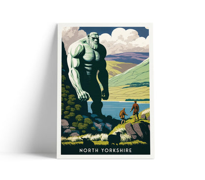 North Yorkshire Print | Wade the Giant | North York Moors | Gift | Birthday Present