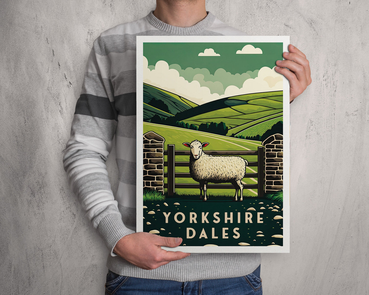 Yorkshire Dales Travel Print | National Park Travel Poster | Yorkshire Dales Poster | Gift | Birthday Present | Home Decor Artwork