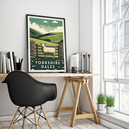 Yorkshire Dales Travel Print | National Park Travel Poster | Yorkshire Dales Poster | Gift | Birthday Present | Home Decor Artwork