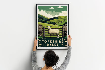 Yorkshire Dales Travel Print | National Park Travel Poster | Yorkshire Dales Poster | Gift | Birthday Present | Home Decor Artwork